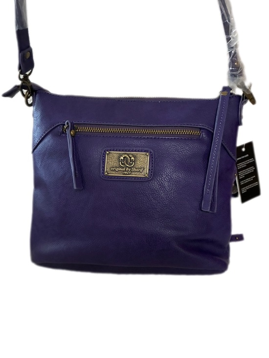 Sharif Handbags - Sharif NWT Purple Crossbody Bag w/Suede Studded Fringe
